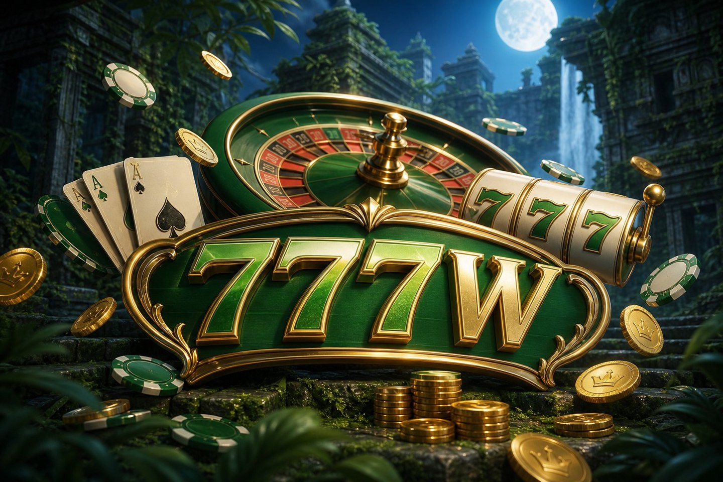 Halaman acara mingguan 777W yang menampilkan berbagai hadiah menarik